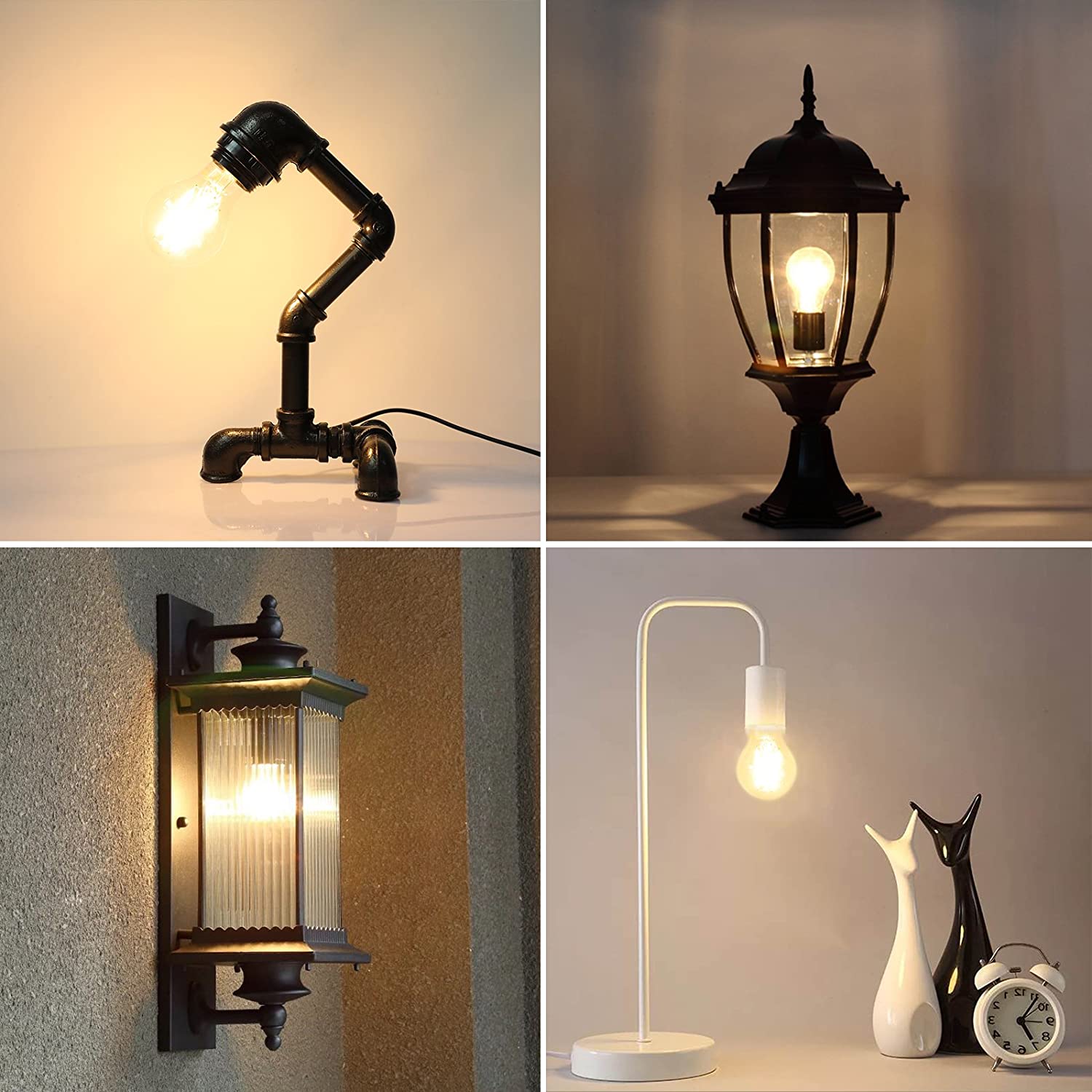 Vintage LED Edison Bulbs, 6W, Equivalent 60W, Non-Dimmable Vintage LED Edison Bulbs, 6W, Equivalent 60W, Non-Dimmable